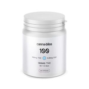 Canna Bliss THC Capsules – 100mg (30 pack)