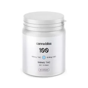 Canna Bliss THC Capsules – 100mg (30 pack)